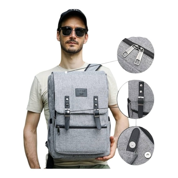 Gray Multi-Use Backpack - Picture 6 of 10